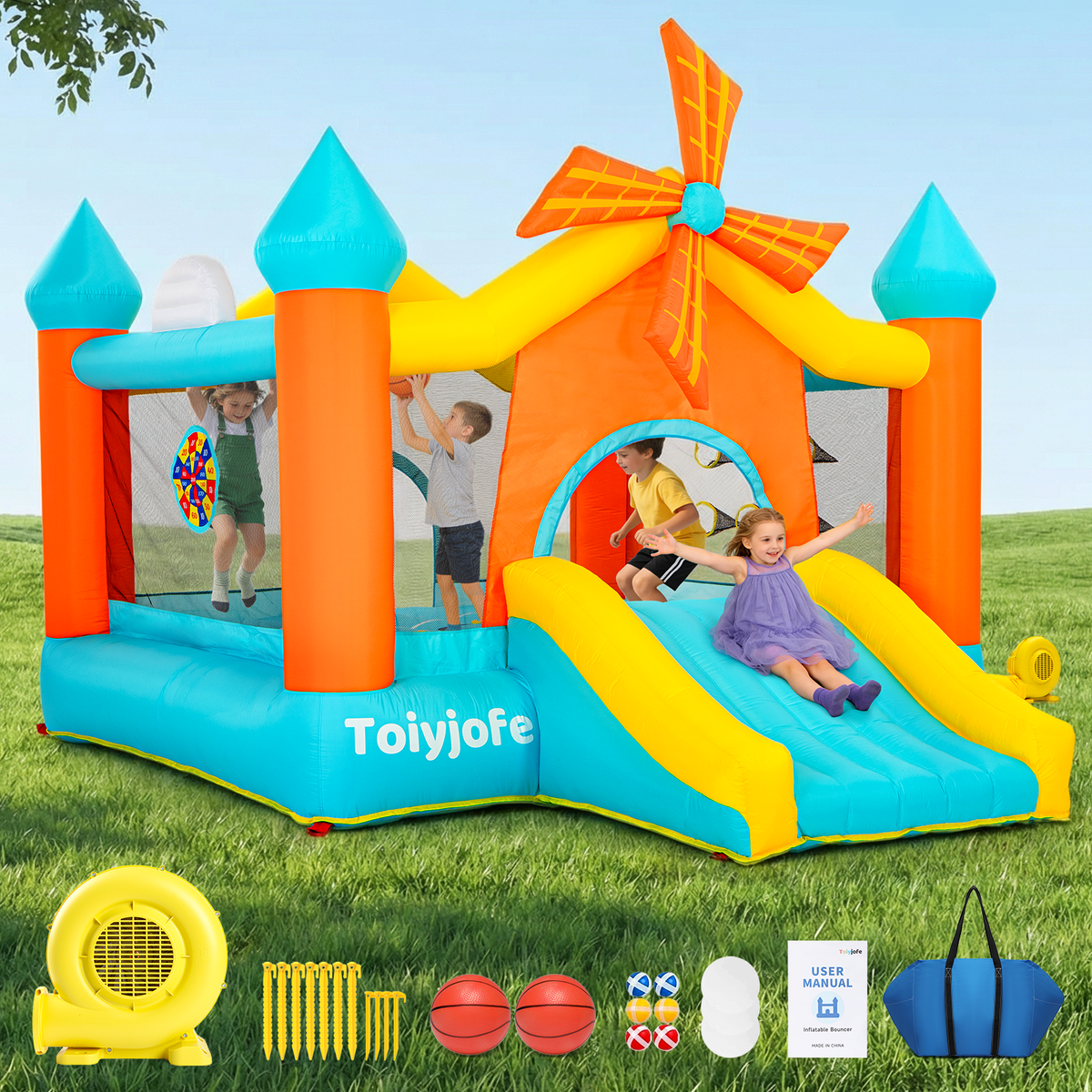 Windmill Adventure Multi-Activity Bounce House
