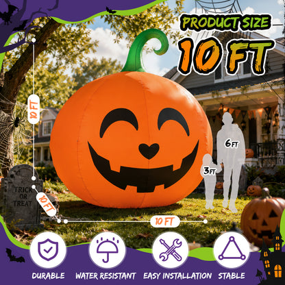 10FT Giant Jack-o'-Lantern Halloween Inflatable