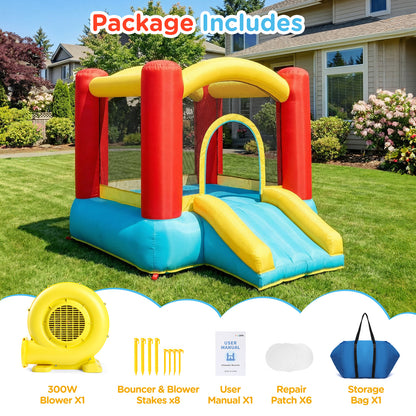 Mini Toddler Bounce House with Slide