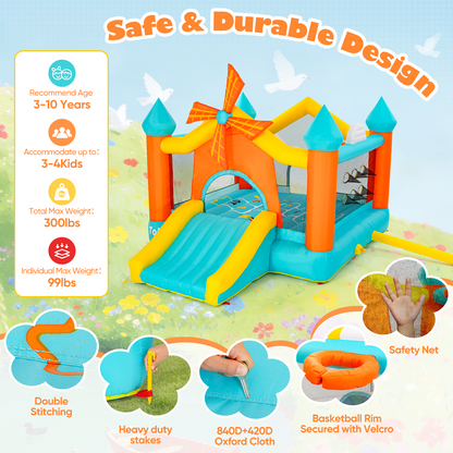 Windmill Adventure Multi-Activity Bounce House