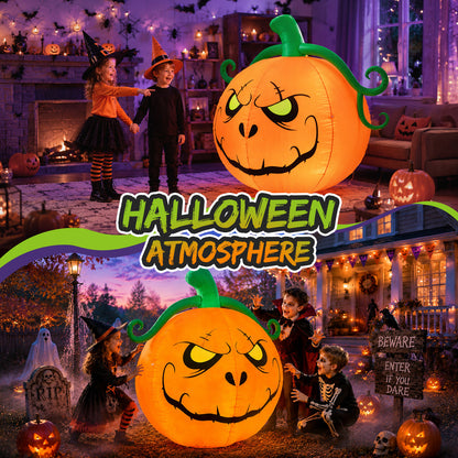 5FT Grumpy Pumpkin Halloween Inflatable