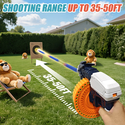 Toiyjofe Lion-Themed Foam Dart Blaster for Boys, 40 Darts Toy Gun for Kids Age 8–12, Outdoor Adventure Blaster Game Toy