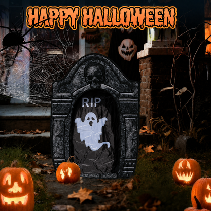 3.5FT LED Ghost Tombstone Halloween Decoration