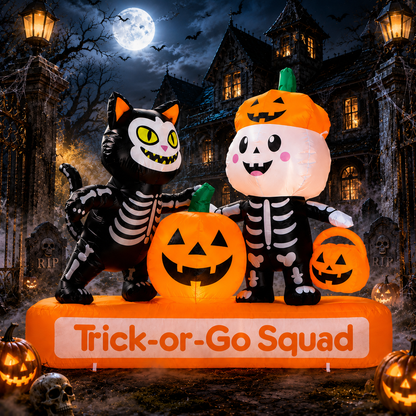 7FT Trick-or-Go Squad Halloween Inflatable